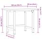 Preview: Werkbank 100x60x83 cm Massivholz Buche Rechteckig