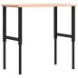 Preview: Werkbank 100x60x(71,5-98) cm Massivholz Buche Rechteckig