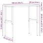 Preview: Werkbank 100x60x(73-99,5) cm Massivholz Buche Rechteckig