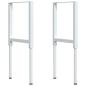 Preview: Werkbank 100x60x(73-99,5) cm Massivholz Buche Rechteckig