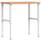 Preview: Werkbank 100x60x(73-99,5) cm Massivholz Buche Rechteckig