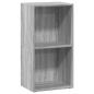 Preview: Bücherregal Grau Sonoma 40x30x77 cm Holzwerkstoff