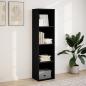 Preview: Bücherregal Schwarz 40x30x152 cm Holzwerkstoff