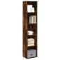 Preview: ARDEBO.de - Bücherregal Räuchereiche 40x30x189 cm Holzwerkstoff