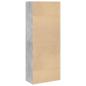 Preview: Bücherregal Betongrau 60x30x152 cm Holzwerkstoff