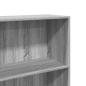 Preview: Bücherregal Grau Sonoma 60x30x152 cm Holzwerkstoff