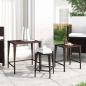 Preview: ARDEBO.de - Garten-Satztische 3 Stk. Braun Poly Rattan