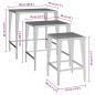 Preview: Garten-Satztische 3 Stk. Braun Poly Rattan
