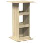 Preview: Bartisch mit Ablagen Sonoma-Eiche 60x60x102 cm Holzwerkstoff