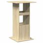 Preview: Bartisch mit Ablagen Sonoma-Eiche 60x60x102 cm Holzwerkstoff