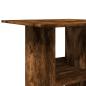 Preview: Bartisch mit Ablagen Räuchereiche 60x60x102 cm Holzwerkstoff