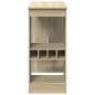 Preview: Bartisch mit Regal Sonoma-Eiche 90x47,5x103,5 cm Holzwerkstoff