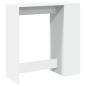Preview: Bartisch mit Regal Weiß 101x40x103,5 cm Holzwerkstoff