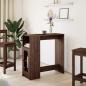 Preview: Bartisch mit Regal Braun Eiche 101x40x103,5 cm Holzwerkstoff
