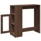 Preview: Bartisch mit Regal Braun Eiche 101x40x103,5 cm Holzwerkstoff