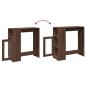 Preview: Bartisch mit Regal Braun Eiche 101x40x103,5 cm Holzwerkstoff