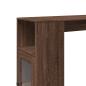 Preview: Bartisch mit Regal Braun Eiche 101x40x103,5 cm Holzwerkstoff