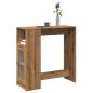 Preview: ARDEBO.de - Bartisch mit Regal Artisan-Eiche 101x40x103,5 cm Holzwerkstoff