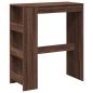 Preview: Bartisch mit Regal Braun Eiche 90x40x103,5 cm Holzwerkstoff