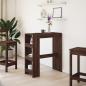 Preview: Bartisch mit Regal Braun Eiche 90x40x103,5 cm Holzwerkstoff