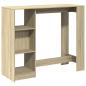 Preview: Bartisch mit Regal Sonoma-Eiche 124x46x103,5 cm Holzwerkstoff