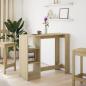 Preview: Bartisch mit Regal Sonoma-Eiche 124x46x103,5 cm Holzwerkstoff