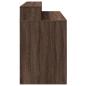 Preview: LED-Schreibtisch Braun Eichen-Optik 120x55x91 Holzwerkstoff