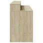 Preview: LED-Schreibtisch Sonoma-Eiche 140x55x91 cm Holzwerkstoff