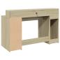 Preview: LED-Schreibtisch Sonoma-Eiche 140x55x91 cm Holzwerkstoff