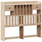 Preview: Massivholzbett mit Regal ohne Matratze 135x190 cm Kiefer