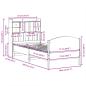 Preview: Bücherregalbett ohne Matratze 75x190 cm Massivholz Kiefer