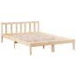 Preview: Massivholzbett Extra Lang ohne Matratze 140x210 Kiefernholz