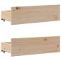 Preview: Massivholzbett mit Regal ohne Matratze 135x190 cm Kiefernholz