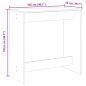Preview: Bartisch Sonoma-Eiche 102x50x103,5 cm Holzwerkstoff