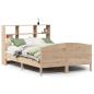 Preview: Massivholzbett mit Regal ohne Matratze 140x190 cm Kiefer