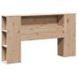 Preview: Massivholzbett mit Regal ohne Matratze 135x190 cm Kiefernholz