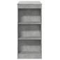 Preview: Bartisch mit Regal Betongrau 95x47x103,5 cm Holzwerkstoff