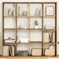 Preview: ARDEBO.de - Bücherregal Artisan-Eiche 137,5x29x137,5 cm Holzwerkstoff