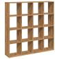 Preview: Bücherregal Artisan-Eiche 137,5x29x137,5 cm Holzwerkstoff