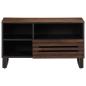 Preview: TV-Schrank Braun 80x34x46 cm Massivholz Mango