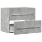 Preview: Waschbeckenunterschrank Betongrau 60x38,5x48 cm Holzwerkstoff