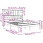 Preview: Massivholzbett mit Regal ohne Matratze 150x200 cm Kiefer