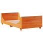 Preview: Massivholzbett ohne Matratze Wachsbraun 75x190 cm Kiefernholz