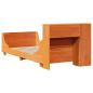 Preview: Massivholzbett ohne Matratze Wachsbraun 75x190 cm Kiefernholz