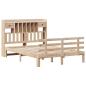 Preview: Massivholzbett mit Regal ohne Matratze 140x190 cm Kiefer