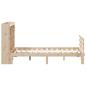 Preview: Massivholzbett mit Regal ohne Matratze 140x190 cm Kiefer