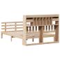 Preview: Massivholzbett mit Regal ohne Matratze 140x190 cm Kiefer