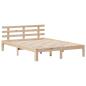 Preview: Massivholzbett mit Regal ohne Matratze 140x190 cm Kiefer