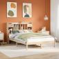 Preview: ARDEBO.de - Massivholzbett mit Regal ohne Matratze 160x200 cm Kiefernholz