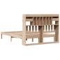 Preview: Massivholzbett mit Regal ohne Matratze 160x200 cm Kiefernholz